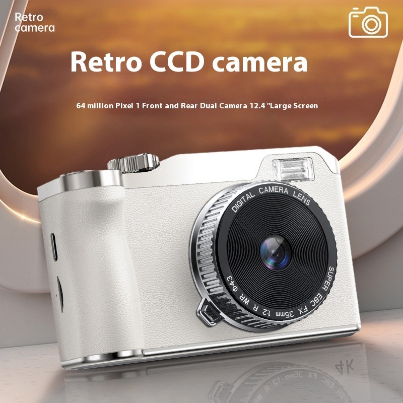 2025 New Digital Camera - High Definition - 64-Megapixel Student Ccd Entry-Level Camera, Selfie And