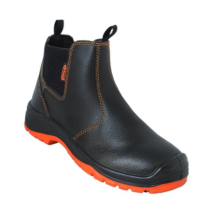 ASLI Dr OSHA Principal 9222 S1 Safety Shoes Ankle Boot - Black READY STOCK