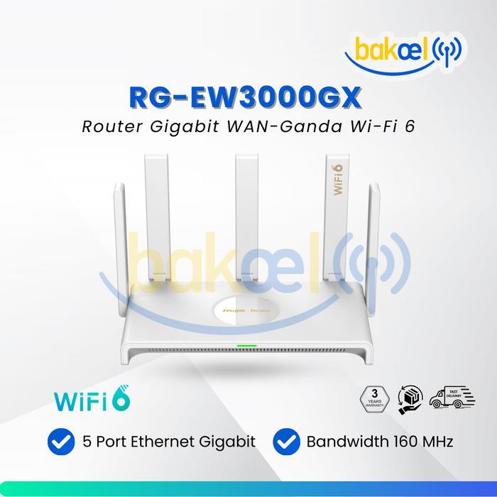 RUIJIE RG-EW3000GX Mesh Gigabit Dual-Band Wi-Fi 6 Pengganti RG-EW1800GX PRO