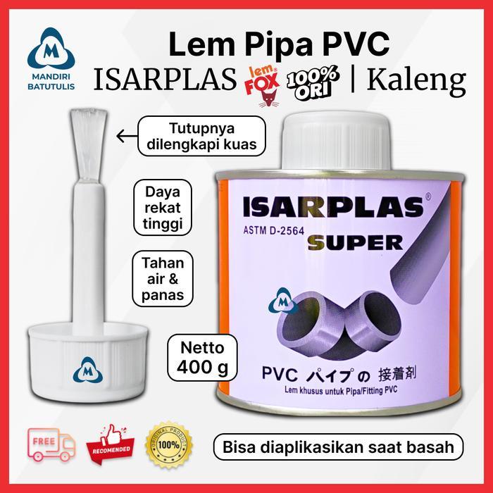 Lem Pipa Isarplas PVC Kaleng 400gr /Lem Pipa Isarplas Kaleng .