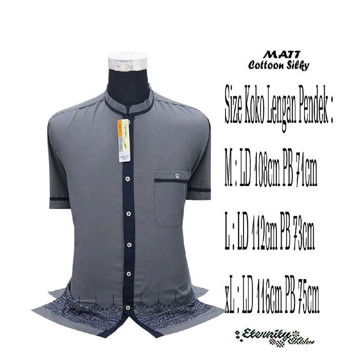 Baju Koko Lengan Pendek Dewasa Eternity Muslim