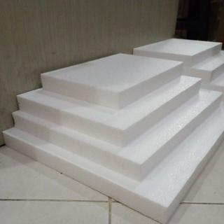 [] Alas Hantaran Styrofoam Gabus Putih Kotak Tebal 3cm