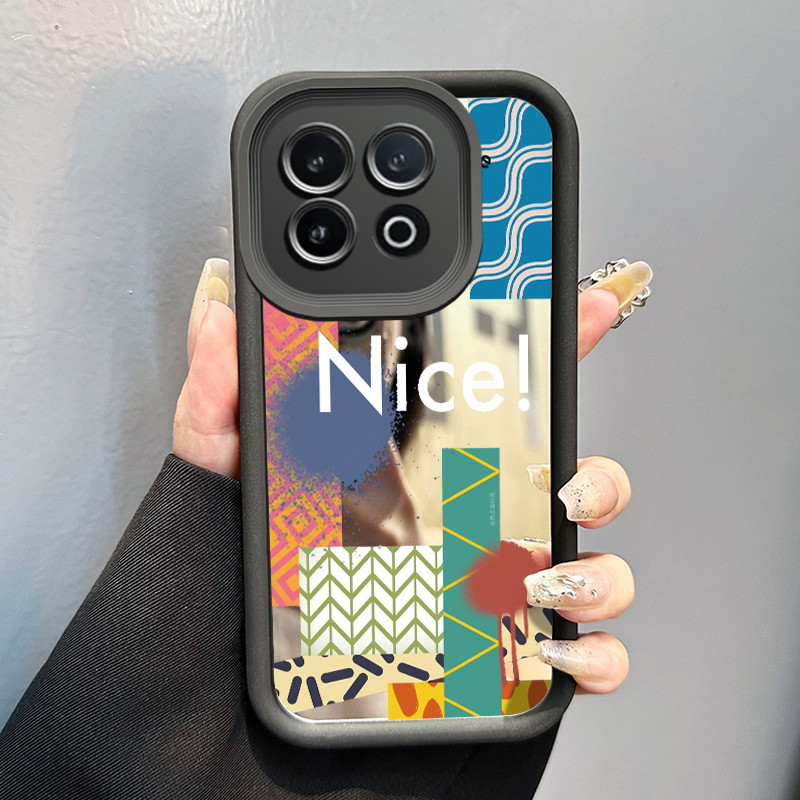 Casing Hp Untuk IQOO 13 5G Case Garis sambungan warna-warni Mirror Kasing silikon cocok pria dan wan