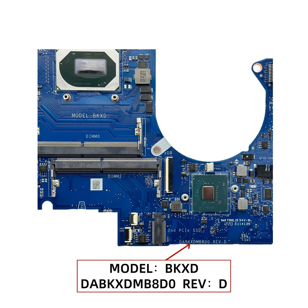 DABKXDMB8D0 For ASUS TUF506L FX506LH FX506LI FX706LH FX706LI Laptop Motherboard With i5-10300H