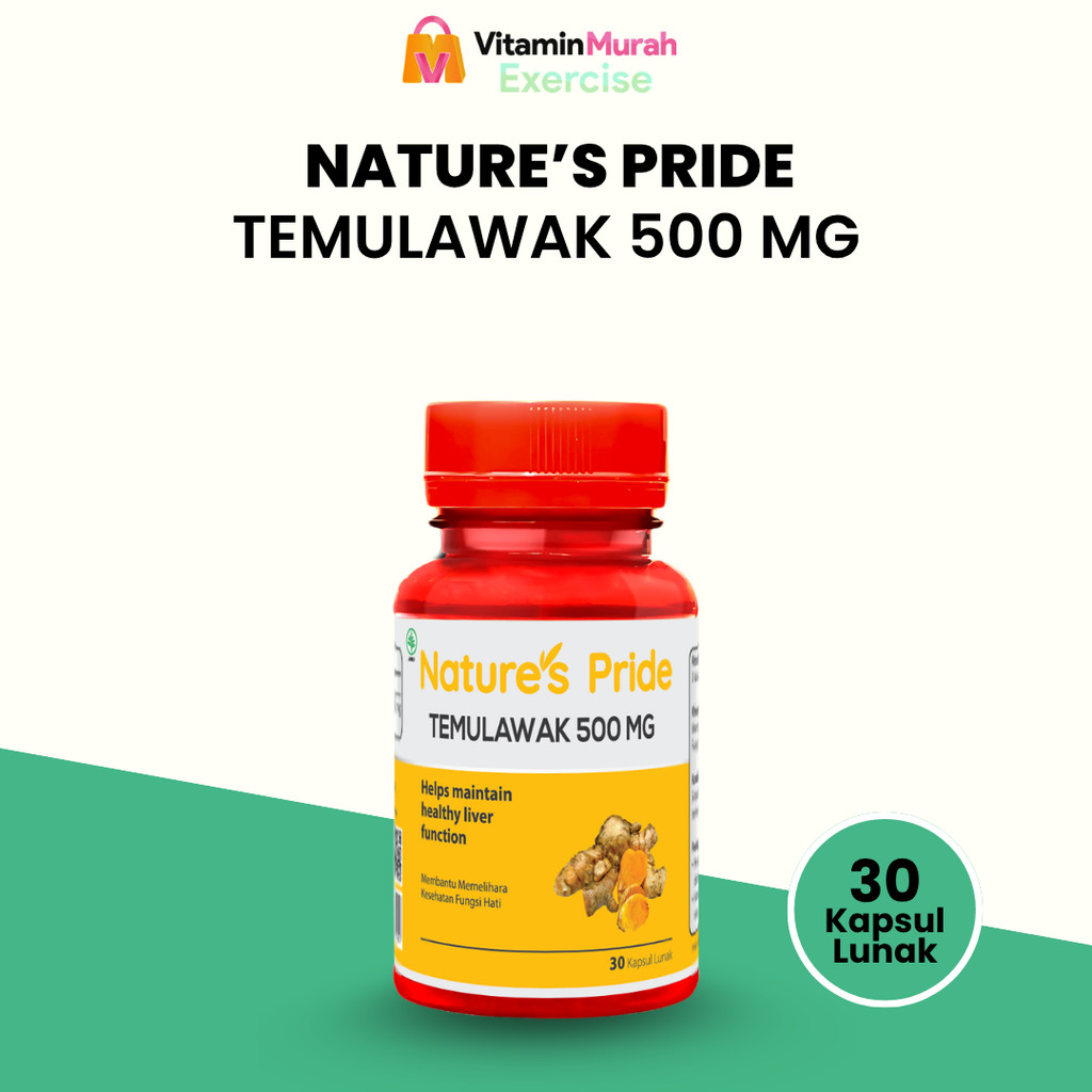 NATURE'S PRIDE TEMULAWAK 500mg ISI 30 & 100 KAPSUL - SUPLEMEN KESEHATAN