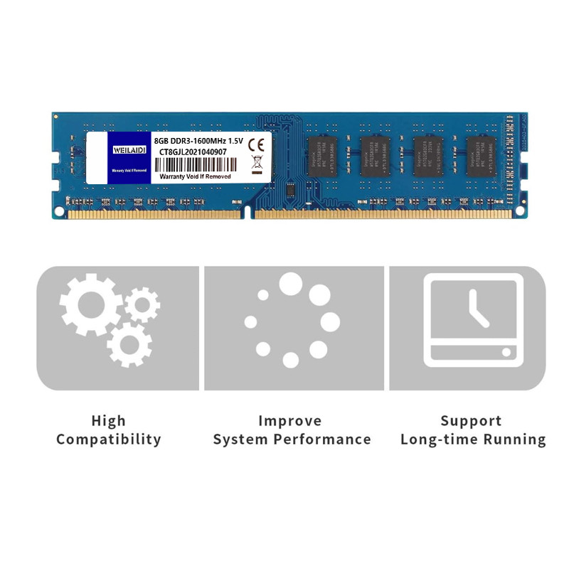 DDR3 4G 8G Desktop Memoria Ram 1333 1600 1866Mhz PC3 1.5V 10600 12800 14900 240Pin Non-ECC DIMM