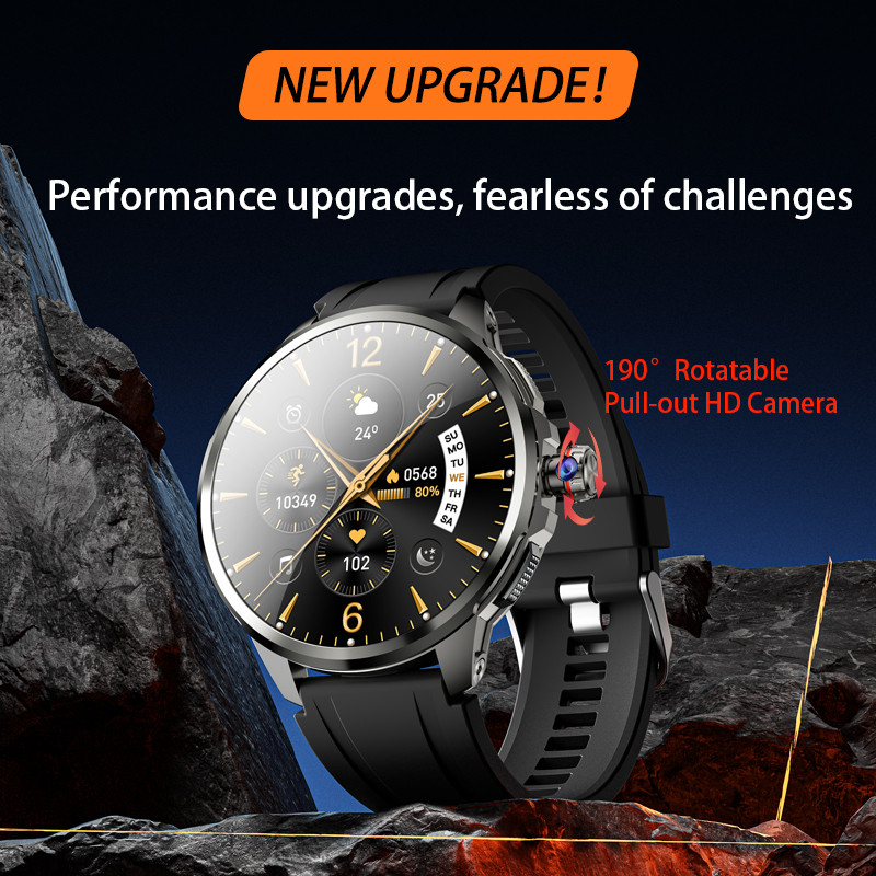 Goldenspike 32GB+256GB Smartwatch 4G/5G LTE 900W Rotary HD Camera GPS WIFI HiSportPro App Bluetooth