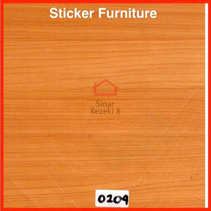 Sticker Pelapis Furniture PVC Meja Motif Serat Urat Kayu Cokelat Meja .