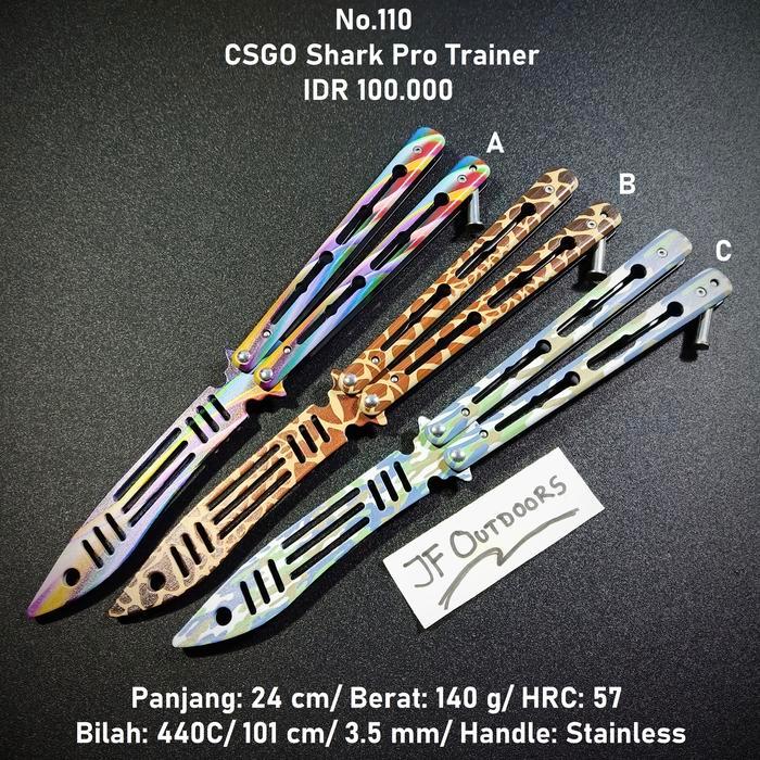 Balisong Butterfly Knife Csgo Shark Pro Trainer Terbaru 