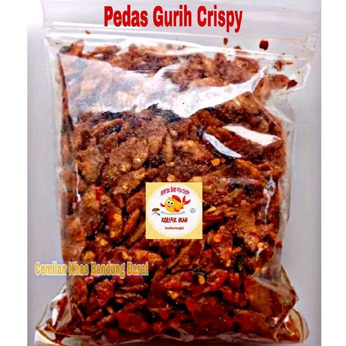 Keripik Ikan Wader Pedas/Balado Crispy Food Snack Cemilan Kering Kripik