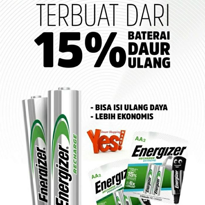 Energizer 2pc Battery AA Rechargeable Power Plus