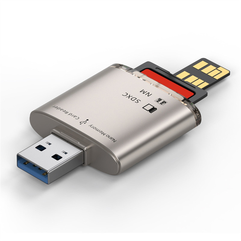 VO-USB 3.0 Card Reader For Huawei NM Nano Memory Card Write Adapter PC Memory Extend USB Converter