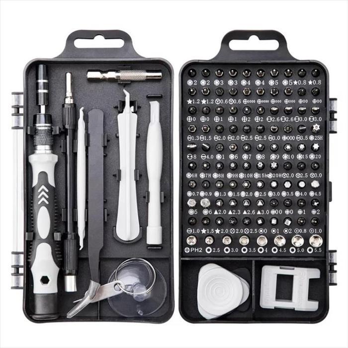 "New" Obeng HP Full Set 115 in 1 Multifungsi/ Obeng 115 in 1 HP Full Set Obeng Service Komputer