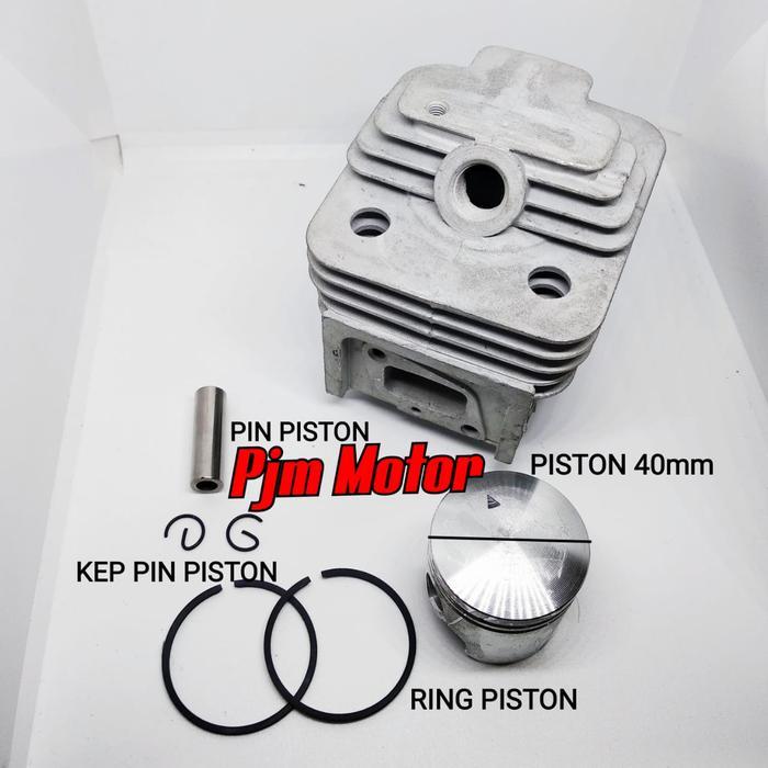 BERMUTU CG430 430 Cylinder blok assy komplit mesin potong rumput 2tak 40mm