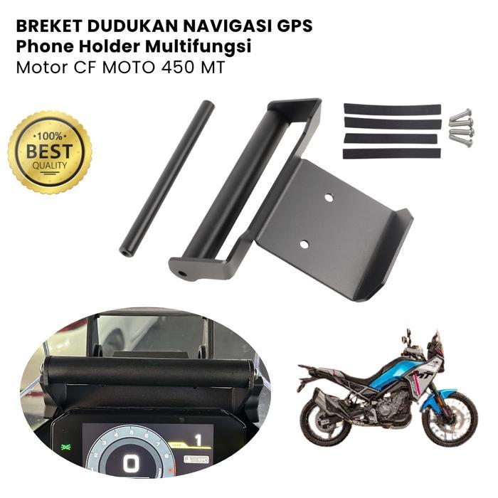 Breket Dudukan Navigasi Gps Phone Holder Multifungsi Motor Cfmoto 450 Mt