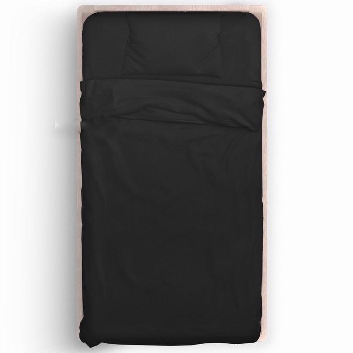 ASLI Sprei Single Hitam/ Seprei polos hitam READY STOCK