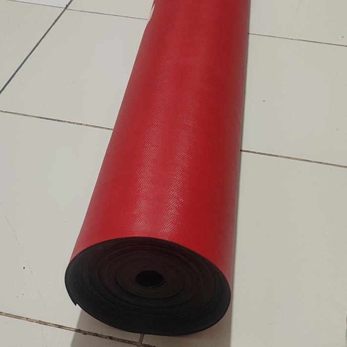 Karpet Talang Air Murah Merah Hitam 55Cm 90Cm 110Cm Pelindung Atap Rumah Kuat Anti Bocor Talang