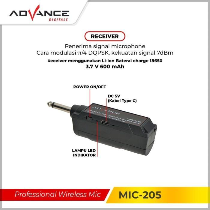 Exclusive InemjogjaAdvance Mic-205 Double Mic Wireless Recharger Digunakan Untuk Souncard/Speaker