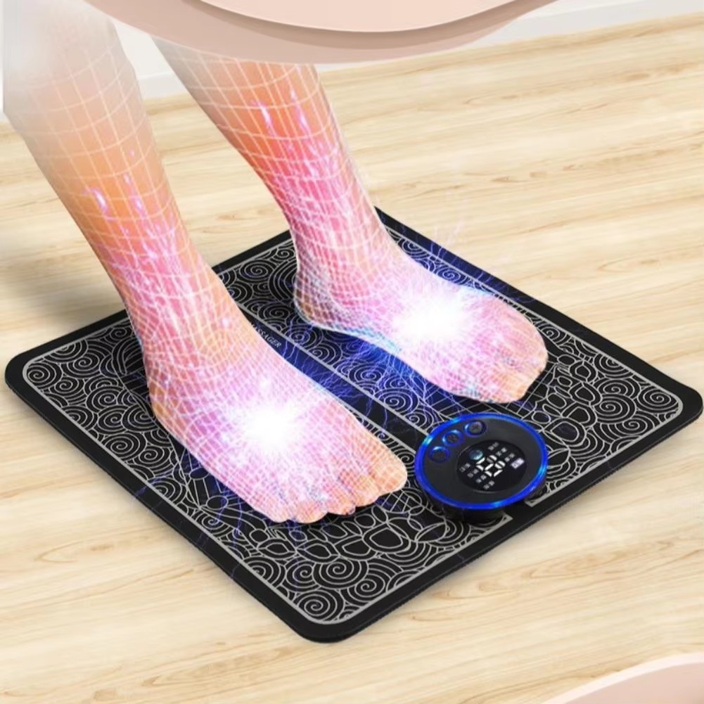 2026EMS Foot Massager Rechargeable Massage Pad Foot Relaxation Pad Electric Foot Massage Tools