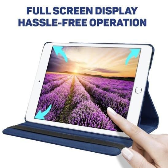 Ipad 5 A1822 A1823 6 A1893 A1954 Rotary Leather Flip Case Casing Cover