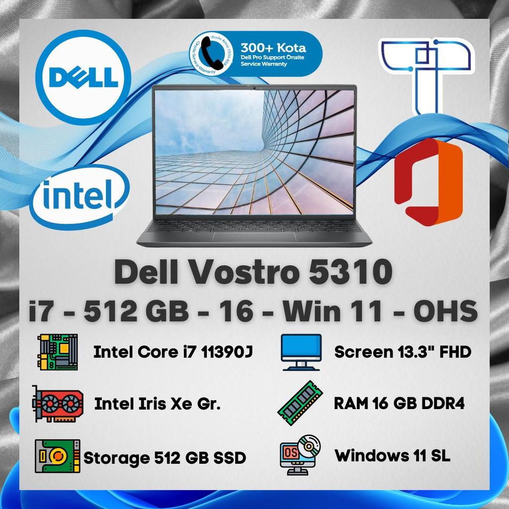 Dell Vostro 5310 Laptop - i7 - 512 GB - 16 - Windows 11 - OHS