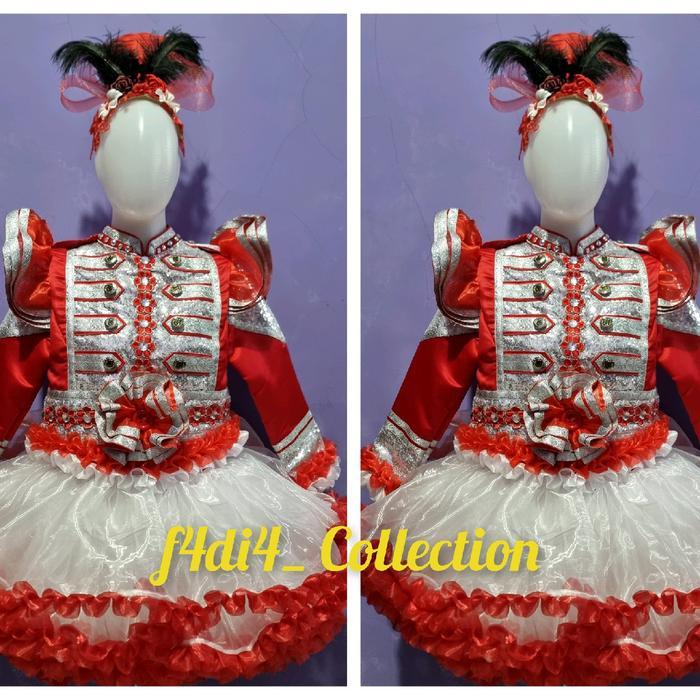 BAJU MAYORET MERAH PUTIH TERBARU/ BAJU MAYORET WANITA TERBARU/ KOSTUM MAYORET COSPLAY