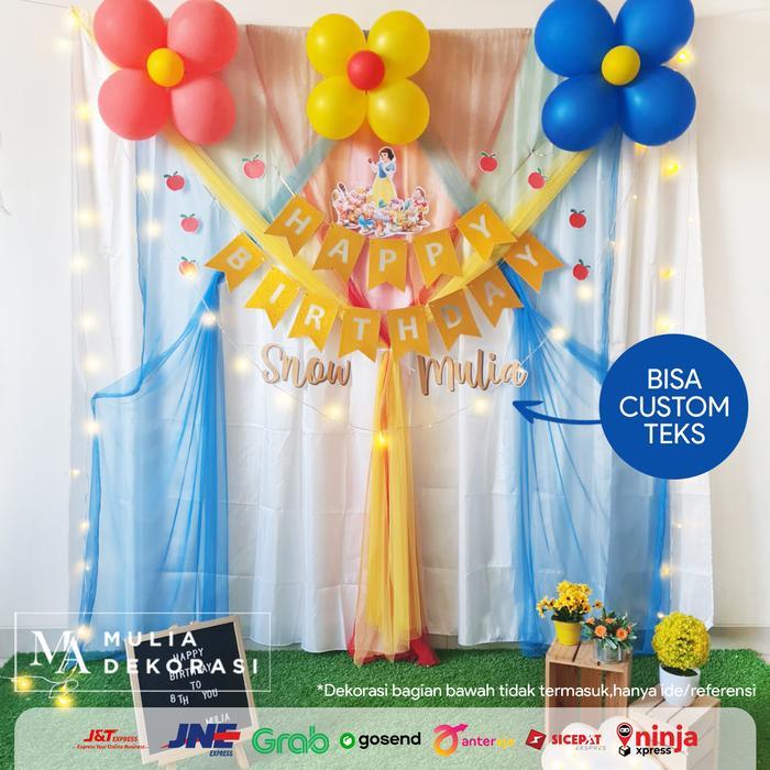 Backdrop Ulang Tahun Pesta Paket Snow White Dress Baby
