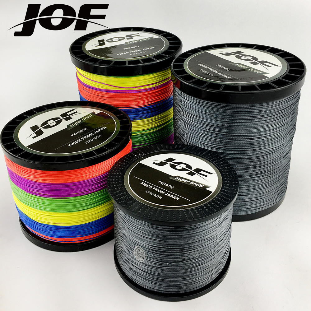 JOF Braided Fishing Line 12 Strands 1000M 500M 300M Threads PE Multifilament Durable Carp Cord Pesca