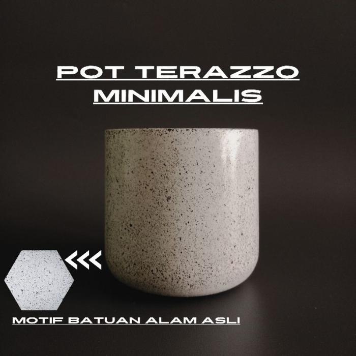 Koralineshop  Pot Tanaman Kapsul Semen Batu Alam Minimalis