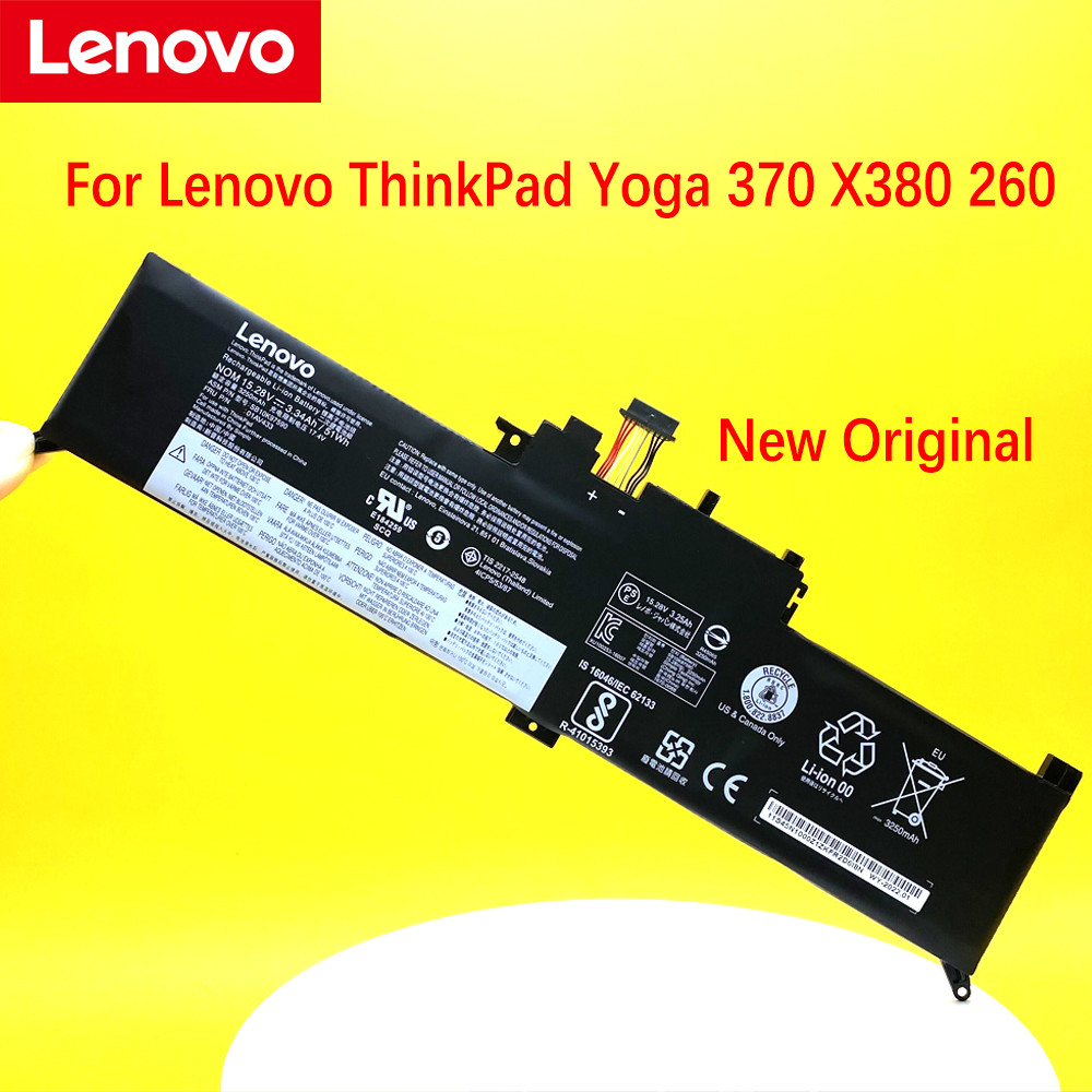 NEW Original Laptop Battery For Lenovo ThinkPad Yoga 260 370 X380 00HW026 SB10F46464 01AV432 01AV433