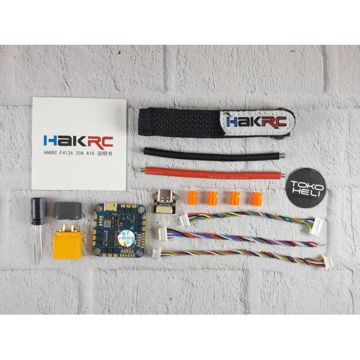 HAKRC F411 20A 2-5S AIO Flight Controller FC ESC Reptile Cloud V2