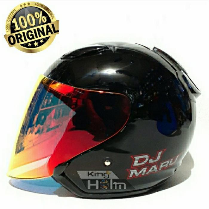 Helm Kyt Dj Maru Black Visor Iridium