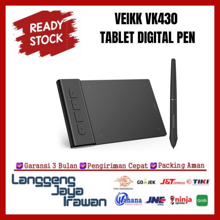 VEIKK VK430 Digital Graphic Drawing Pen Tablet Papan Gambar Digital