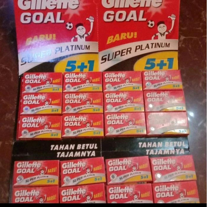 silet gold 5 + 1 ,1 pak isi 20 pcs