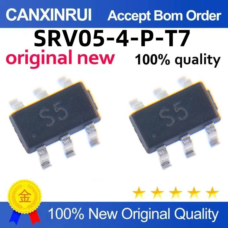 (20-500piezas) New Original SRV05-4-P-T7 SRV05 Screen Print S5 ChipOT23-6 Suppressor Tube