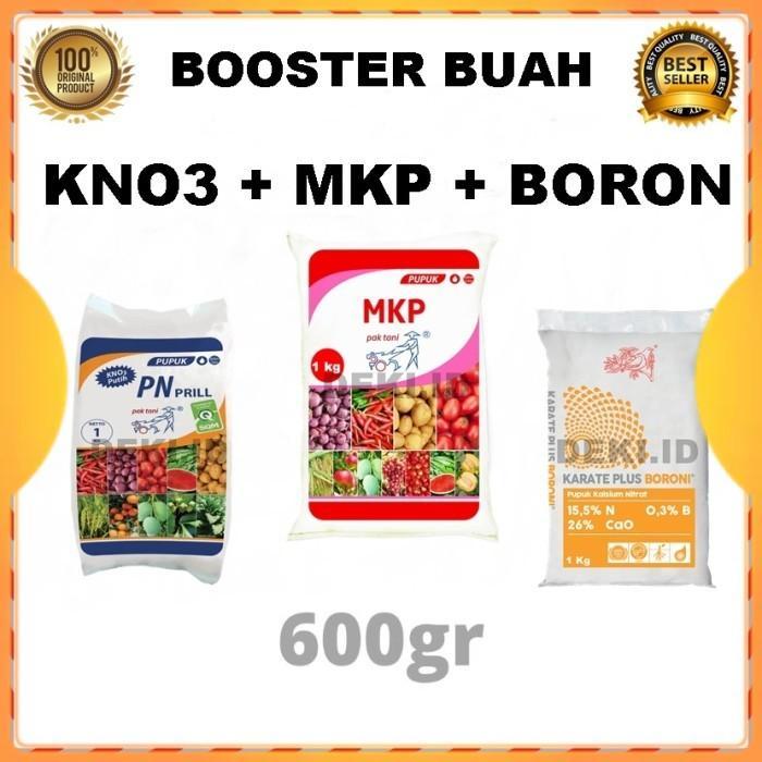 N3W Booster Buah Pupuk MKP KNO3 Putih Boron Pak Tani Meroke Hepi Anggur