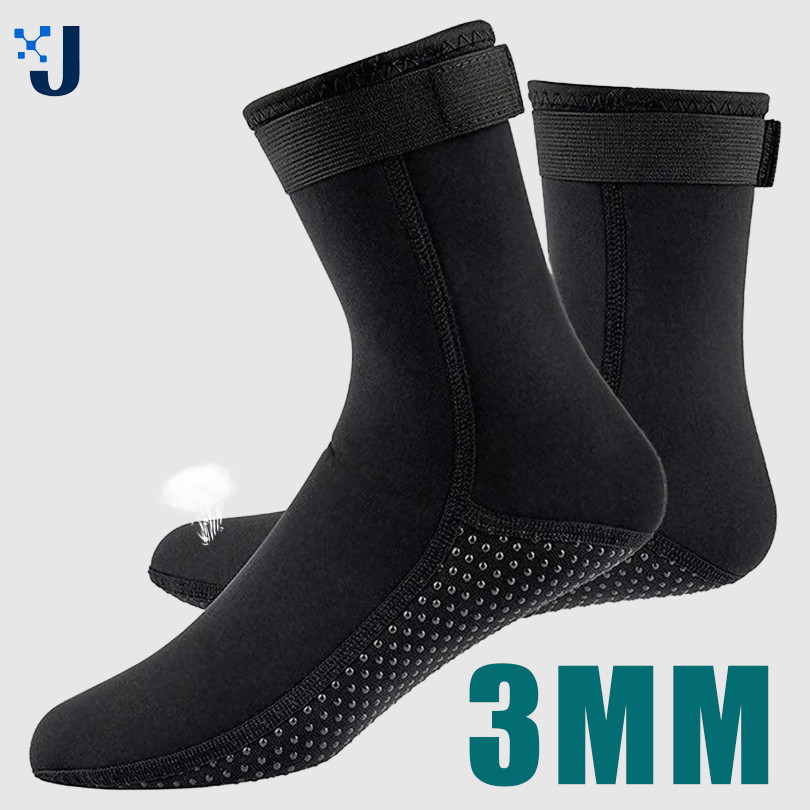 JUAL  Neoprene Socks Non-slip Surfing Elasticity Beach Boots Socks Snorkeling Socks Scuba Diving 3mm