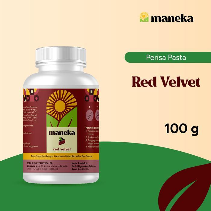 Maneka Perisa Pasta Red Velvet - Aroma Perasa Dan Pewarna Makanan Rasa Red Velvet 100 Ml