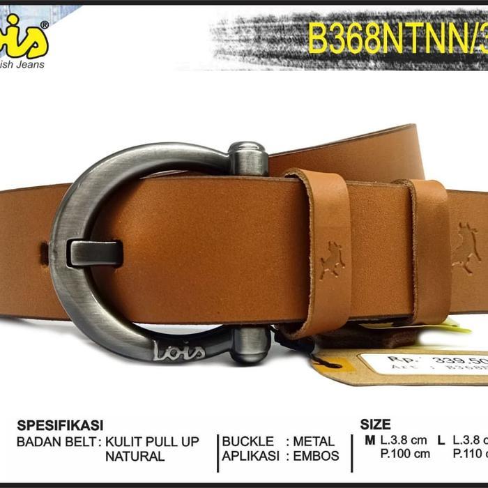 Sabuk Pria Belt Pria Gesper Pria Ikat Pinggang Pria Kulit Lois Original B368Ntnn