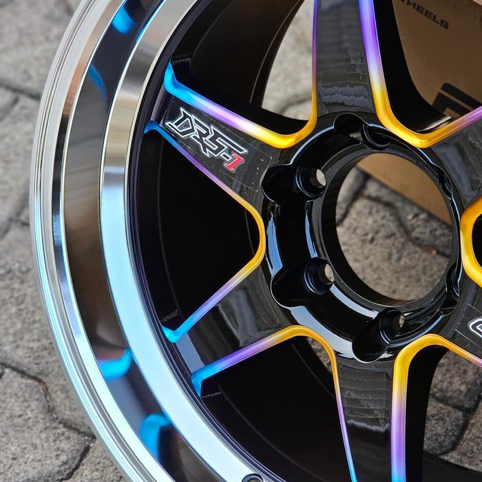 velg mobil ring 15 ENKEI RPF 1 SBC BLACK CROME ring 15 jazz brio agya ayla