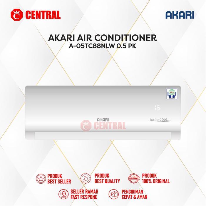 AC AKARI  A-05TC88NLW ️️️️️️- AC SPLIT 0.5 PK AKARI TURBO COOLING