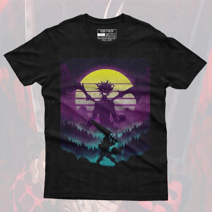 Kaos Oversize Asta The Demon Anime Manga Black Clover Premium  Unisex