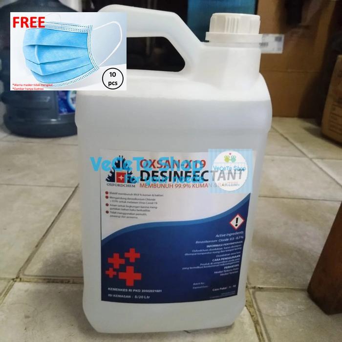 Diskon Biang / Concentrate Disinfektan / Desinfectant Oxsan - X19 5 Liter