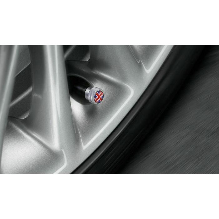 Original MINI Union Jack Valve Stem Cap Tutup Pentil Mobil 4pcs