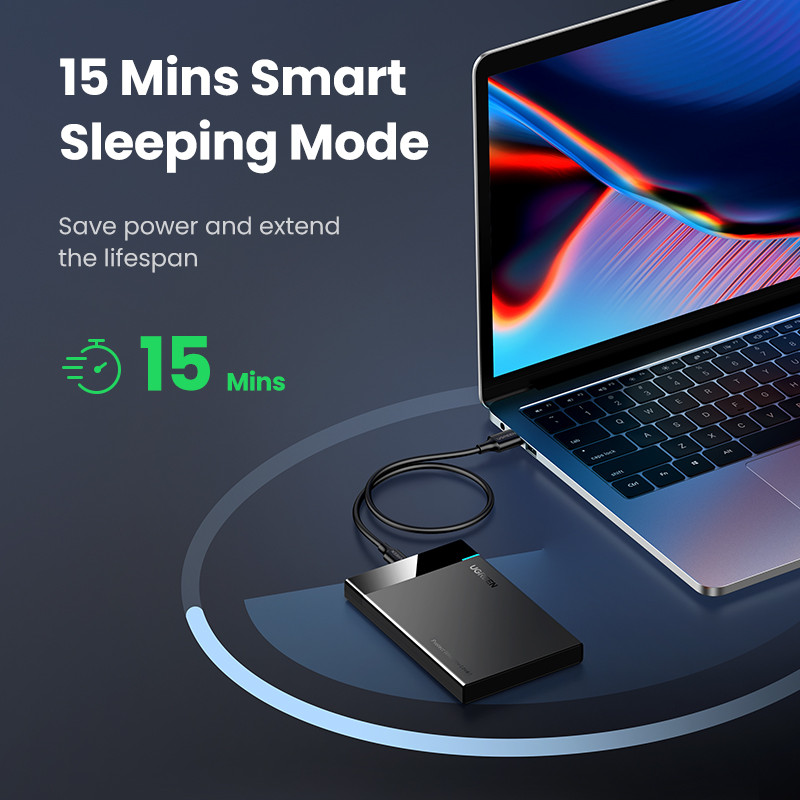 UGREEN HDD Case 2.5 SATA to USB 3.0 Adapter Hard Drive Enclosure for SSD Disk HDD Box Type C 3.1