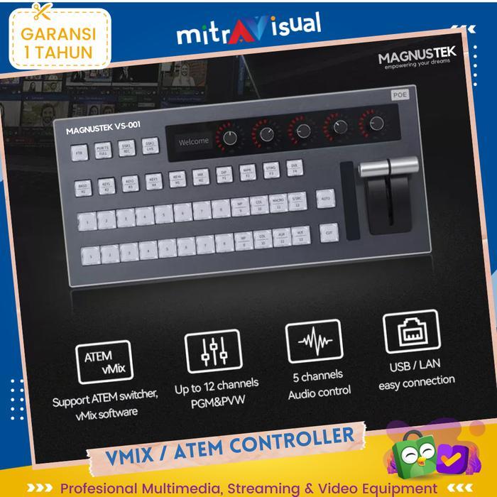 Termurah Magnustek Vs-001 12 Channel 2 In 1 Atem / Vmix Controller