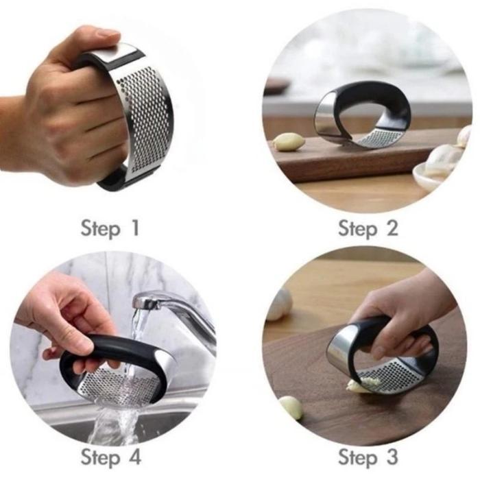 Garlic Press Stainless Gen 2 Alat Penghancur Bawang Onion Crusher Populer