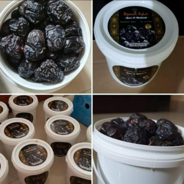 Kurma ajwa ember kurma nabi kemasan ember 850gr