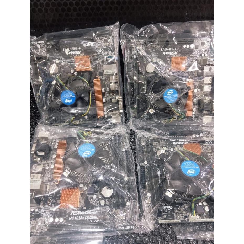Paketan Core i3 6100 - Motherboard Asrock H110 Socket Lga 1151 Ddr 4 Onboard Vga