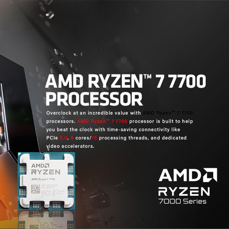 AMD Ryzen 7 7700 R7 7700 CPU Socket AM5